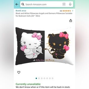 Hello kitty pillowcase from Amazon!